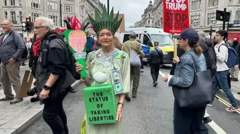 Thousands Activists Converge in Downtown London to Oppose Donald Trump's Official UK Trip